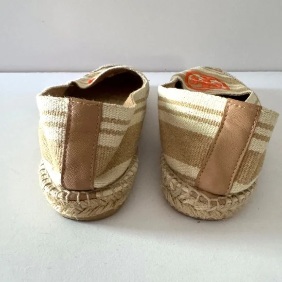 Tory Burch Tan and Orange Espadrilles NWOT - Picture 9 of 10
